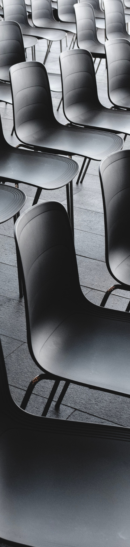 Felt pads to black designer chairs