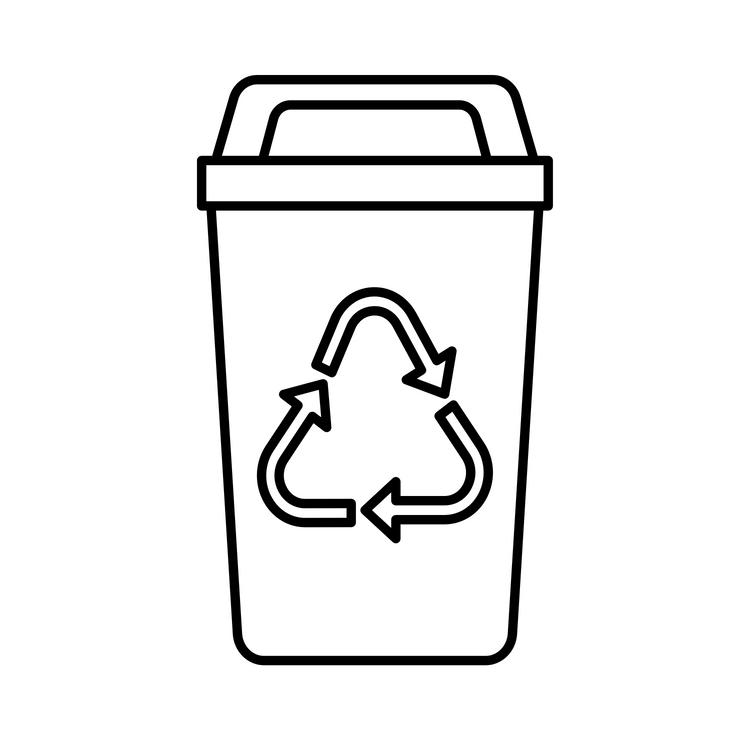 Recycling skraldespan